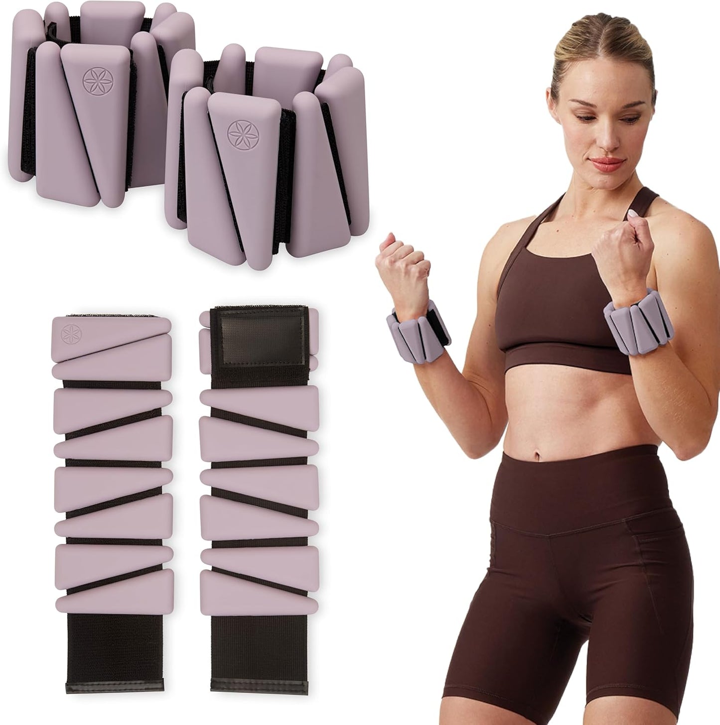 Gaiam Wrist and Ankle Weights, Wearable Bracelet to Strengthen