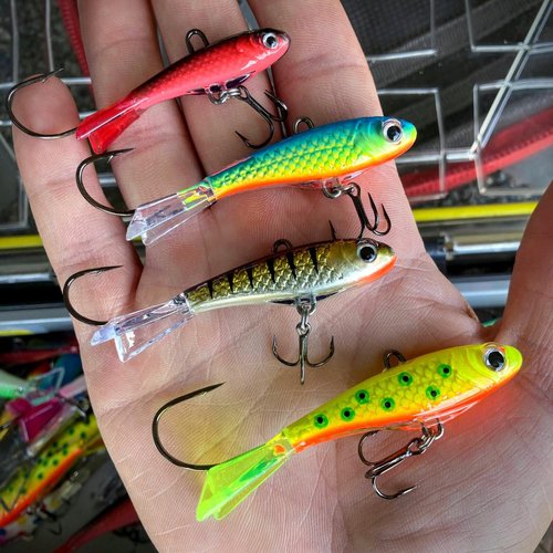 Northland Fishing Tackle Pitchin' Puppet Darting Premium Fishing Jig for Snap Jigging & Pitching Walleyes, 1 Oz, Green Perch