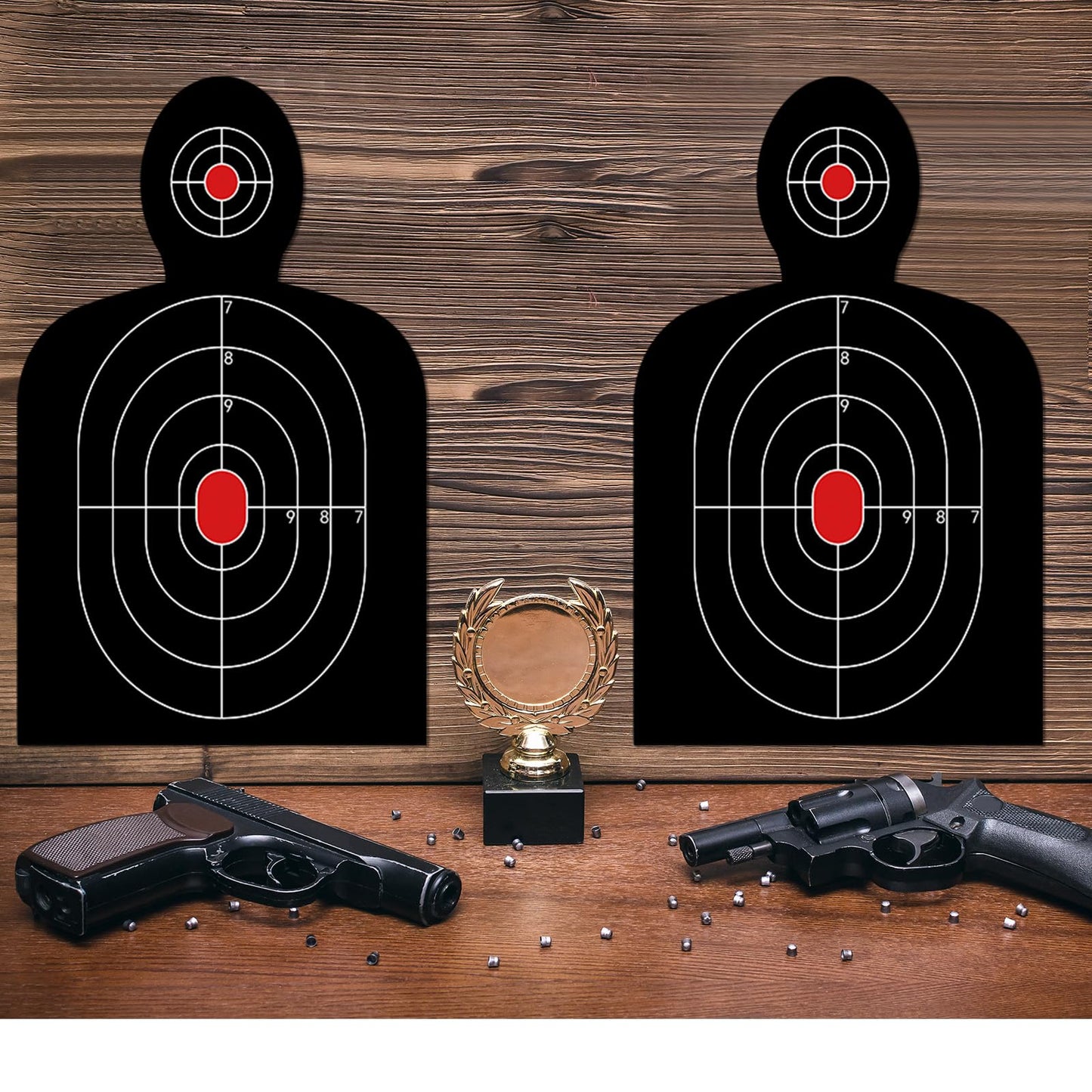 Arrowbash 72 Pcs Shooting Target Tactical Cardboard Targets Cardboard Silhouette Target for Shooting Range Practice Competitions Training(30 x 18 Inches)