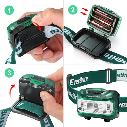 EverBrite 1000 Lumens Rechargeable LED Camping Lantern and 2 Pack Headlamp