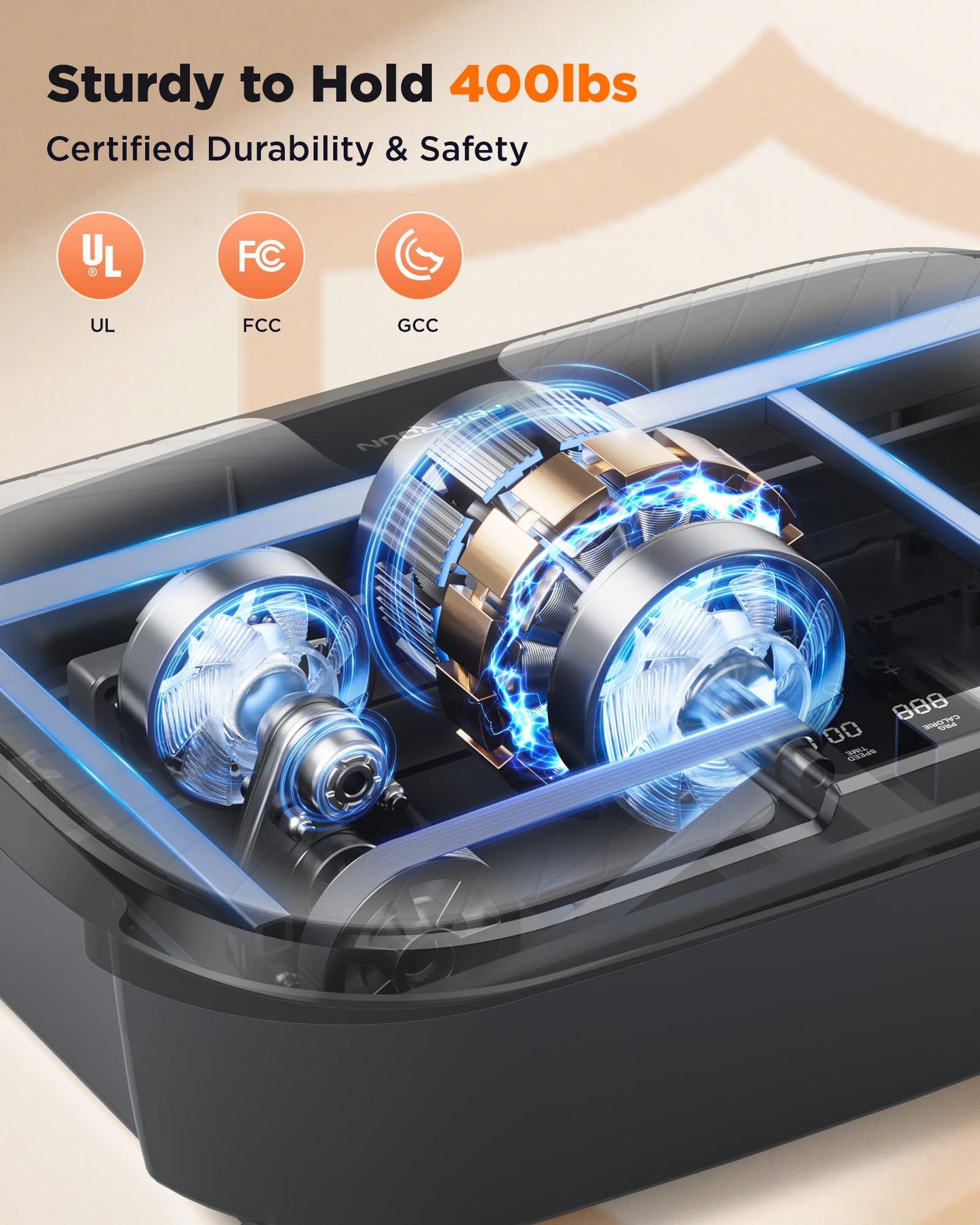 FEIERDUN Vibration Plate Exercise Machine, 400 LBS Capacity Vibration Plate for Lymphatic Drainage, Max Space for Whole-Body Workout & Relaxation at Home-Black