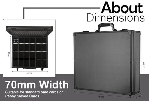 D DACCKIT Trading Card Storage Box with Dividers，Baseball Card Storage Box Holds 6000+ Trading Cards