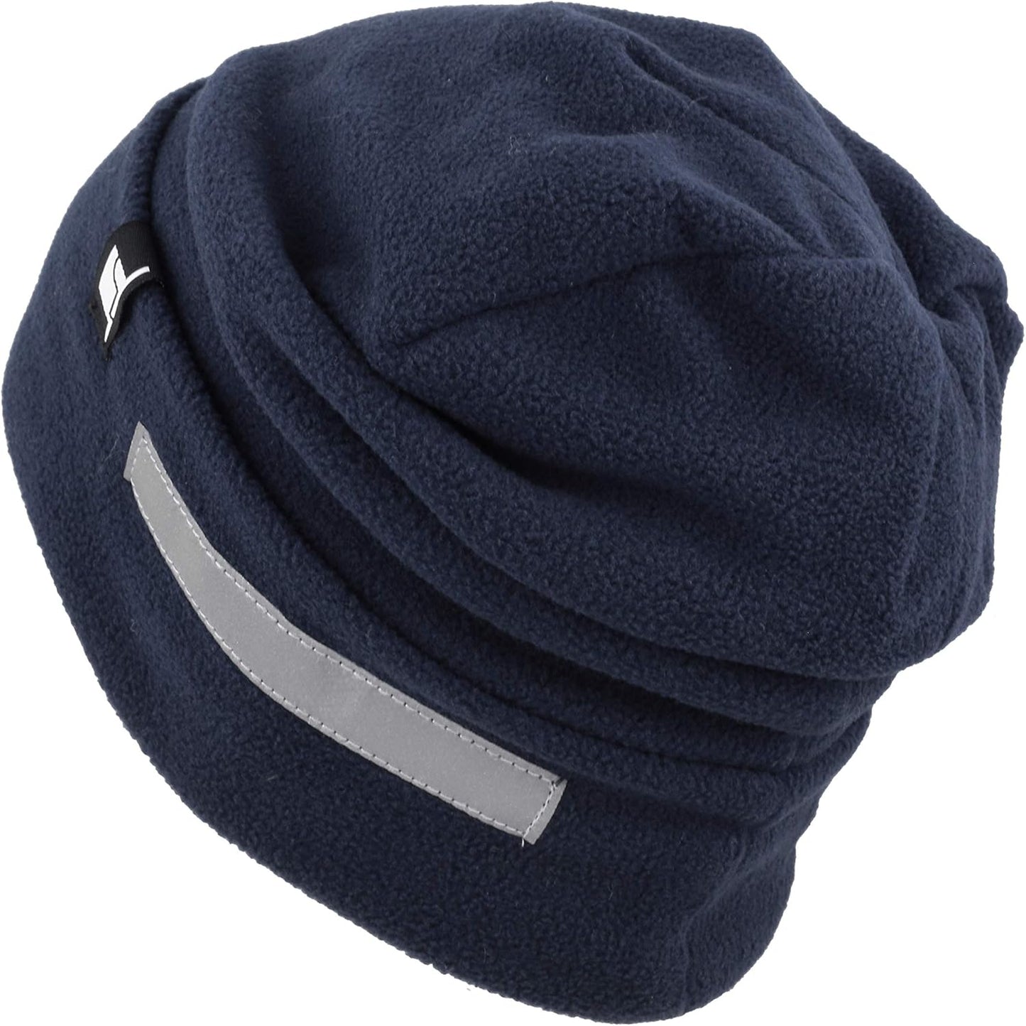 The Hat Depot Fleece Winter Functional Beanie Hat Cold Weather-Reflective Safety for Everyone Performance Stretch