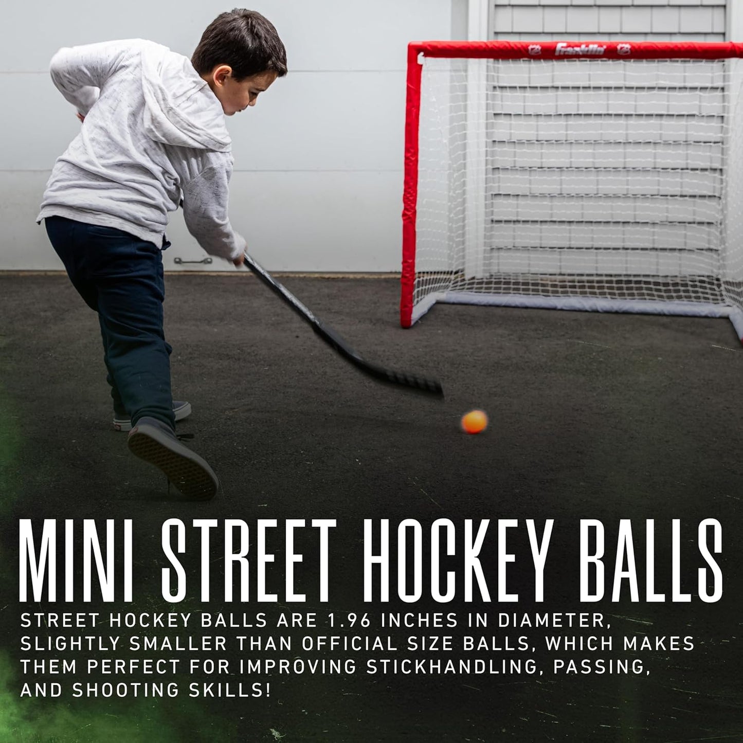 Official Size Franklin Sports NHL Street Hockey Balls | No Bounce | Assorted Colors