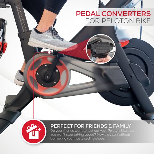 Pedal Converters + Padded Seat Cover + All-in-One Phone Holder for Peloton Bike & Peloton Bike+ - Accessories for The Original Peloton Bike and Bike+