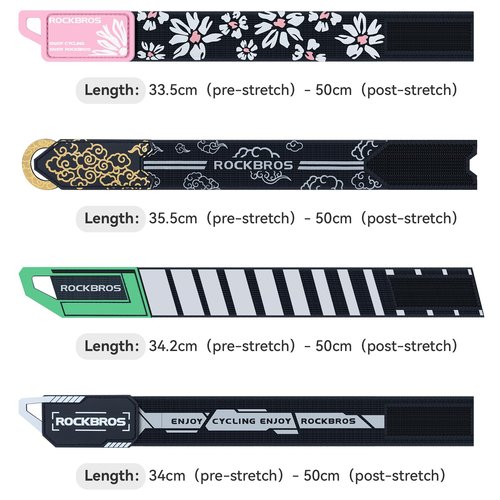 ROCKBROS Bicycle Ankle Leg Strap Cycling Trousers Strap Reflective Wrist Ankle Bind Bands for Jogging Running Gear