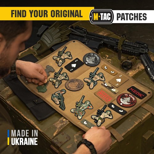 M-Tac Morale Patch Tactical Girl - PVC Tactical Military Patch with Hook Fastener Backing - Patches for Vest, Backpacks, Hats (Tattoo 5)