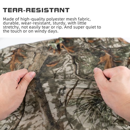LOOGU Camo Netting Mesh Camouflage Net Bulk Roll Quiet Nets for Hunting Military Shooting Camping Sunshade Party Decoration Super 2.0