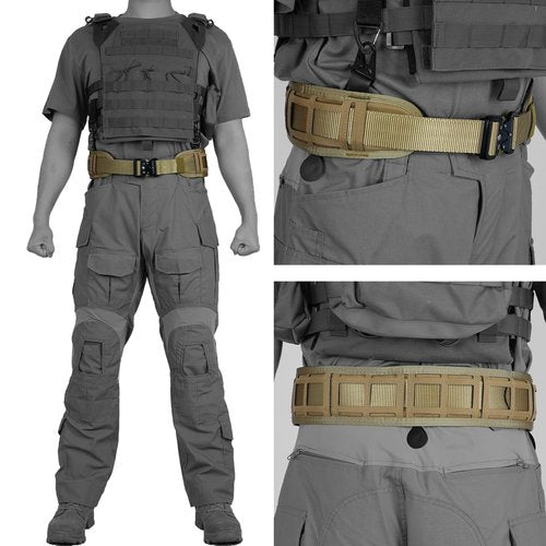 OCANXUE Tactical Belt Molle Duty Belt Padded Utility for Airsoft