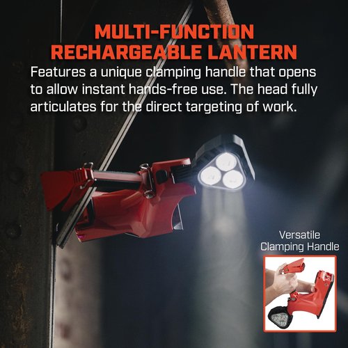 Streamlight 44371 Vulcan Clutch 1700-Lumen Rechargeable Multi-Function Lantern with 120V/100V AC/12V DC, Includes Heavy Duty Shoulder Strap, Yellow
