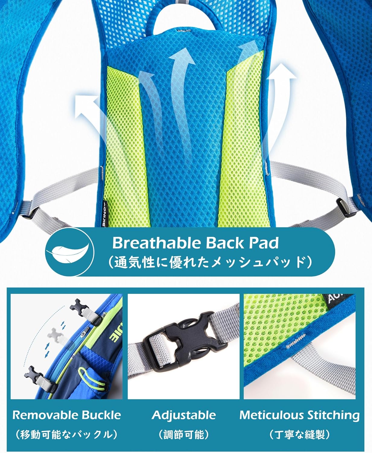 TRIWONDER 5L Running Hydration Vest Pack Backpack for Women Men 5.5L Runner Trail Race Marathon Triathlon Cycling Jogging Hiking Gym