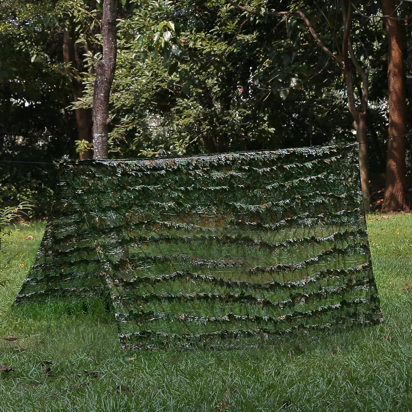 Zicac Outdoor Ghillie Suit 3d Leafy Camo Poncho for Men Hunting Bird Watch Military CS Woodland Hoodie Camouflage Cloak