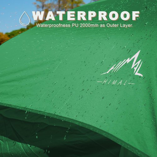 Tents for Camping, Waterproof 10 Person Family Tent with Double Layer & 4 Large Mesh Windows, Weather Resistant Easy Setup 2 Room Big Tent for Music Festival, Parties, 18 X 9 X 6.8Ft
