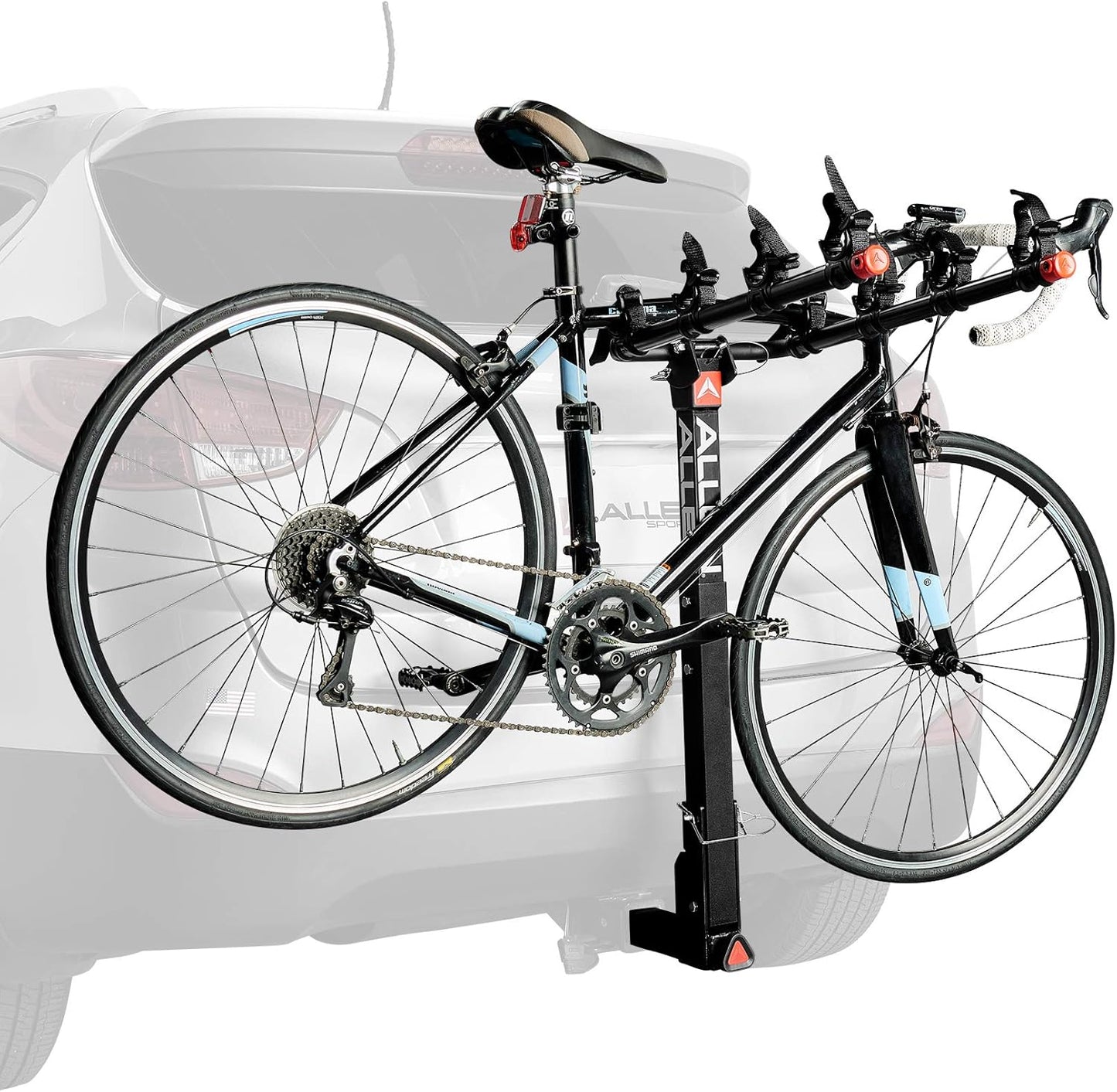 Allen Sports Deluxe Locking Quick Release 4-Bike Carrier for 2 Inch Hitch, Model 542QR, Black