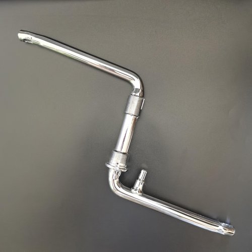 ZZRSDAN One Piece Chrome Crankarm Set,Wide One Piece Bike Crank to Crank Assembly Kit, Length of Arm:152mm/5.984"