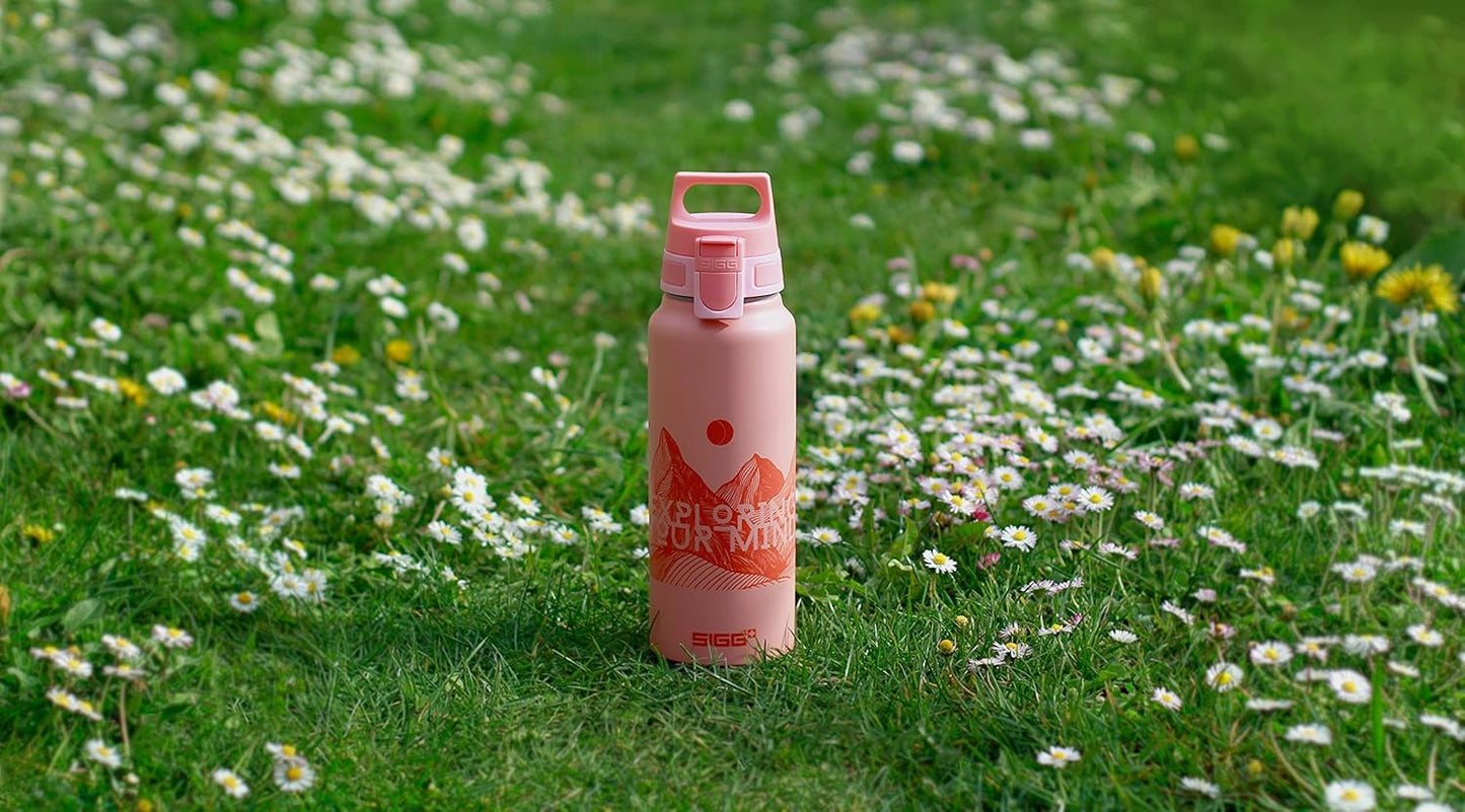 SIGG - WMB ONE Top (One Size) - Replacement Lid Wide-Neck Water Bottles - Flip Top - Gasket Included - Accessories