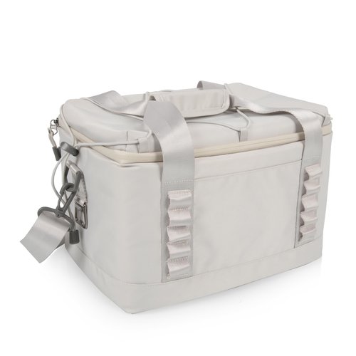 PICNIC TIME Tarana Superthick Cooler Bag with Removable Shoulder Strap, 12 Can Insulated Soft Cooler, Beach Cooler, Insulated Camping Cooler, Picnic Cooler, (Halo Gray)