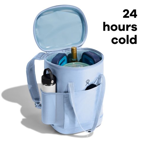 Hydro Flask Cooler Backpack for Beach, Beverages and Travel - Insulated Soft Lunch Bag - 20 L Capacity in Cascade Blue