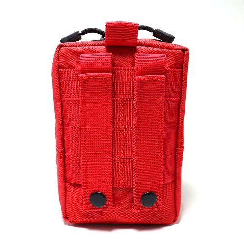 YUNCAIMAOYI 2 Pack Tactical molle Pouches - Vest Pouch Cell Phone Holster Belt Bag EDC Accessories (Red)