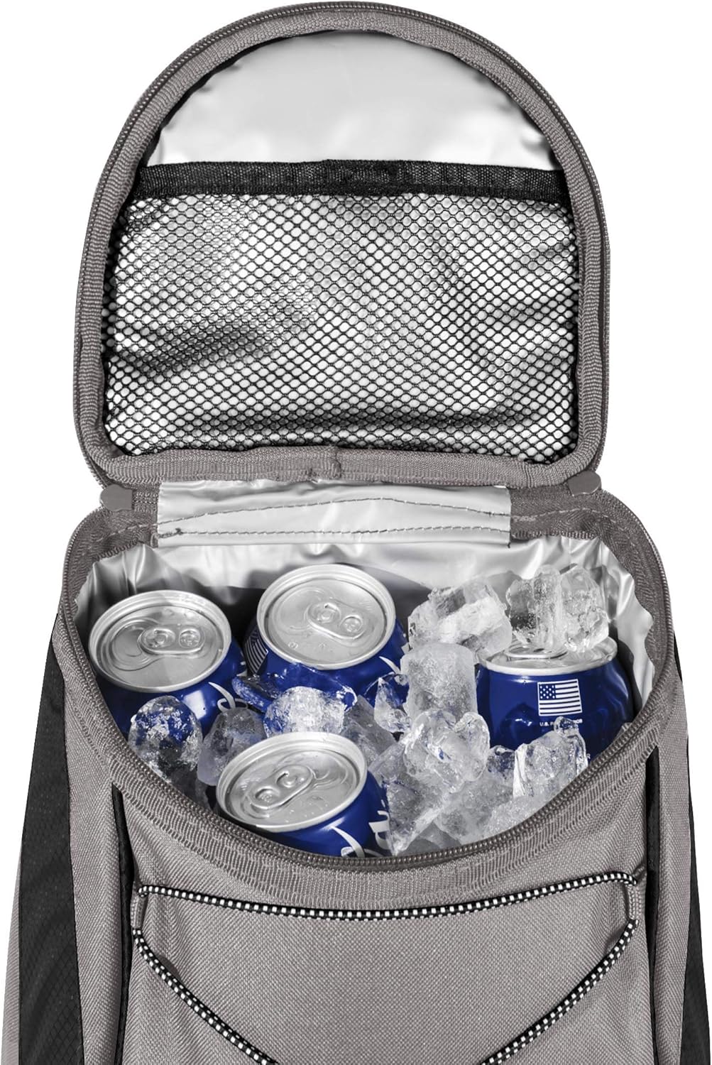 ONIVA - a Picnic Time brand PTX Backpack Cooler, Soft Cooler Backpack, Insulated Lunch Bag, (Black with Gray Accents)
