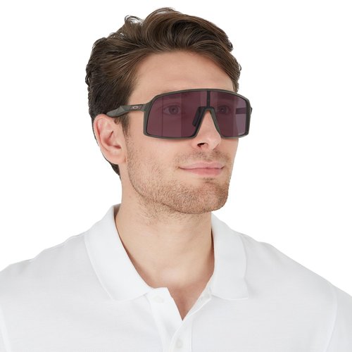 Oakley Men's Oo9406 Sutro Rectangular Sunglasses, Matte Olive/Prizm Road Black, 37 mm