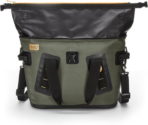 BUILT Large Welded Soft Portable Cooler with Wide Mouth Opening - Insulated and Leak-Proof Olive 5213958