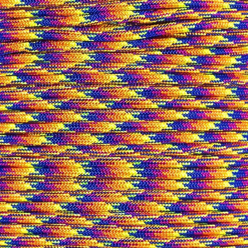 Paracord Planet 550 lb, 50' Foot Hank, Parachute Cord. Also Known as Paracord Rope, Parachute Rope, Utility Cord, Tactical Cord, and Military Cord. USA Made to Provide Durability and Strength.