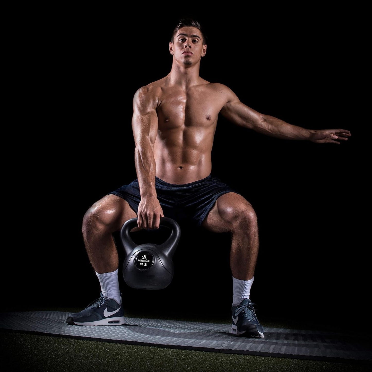 ProsourceFit Vinyl Kettlebell Weights - 10 to 35 lbs for Strength Training