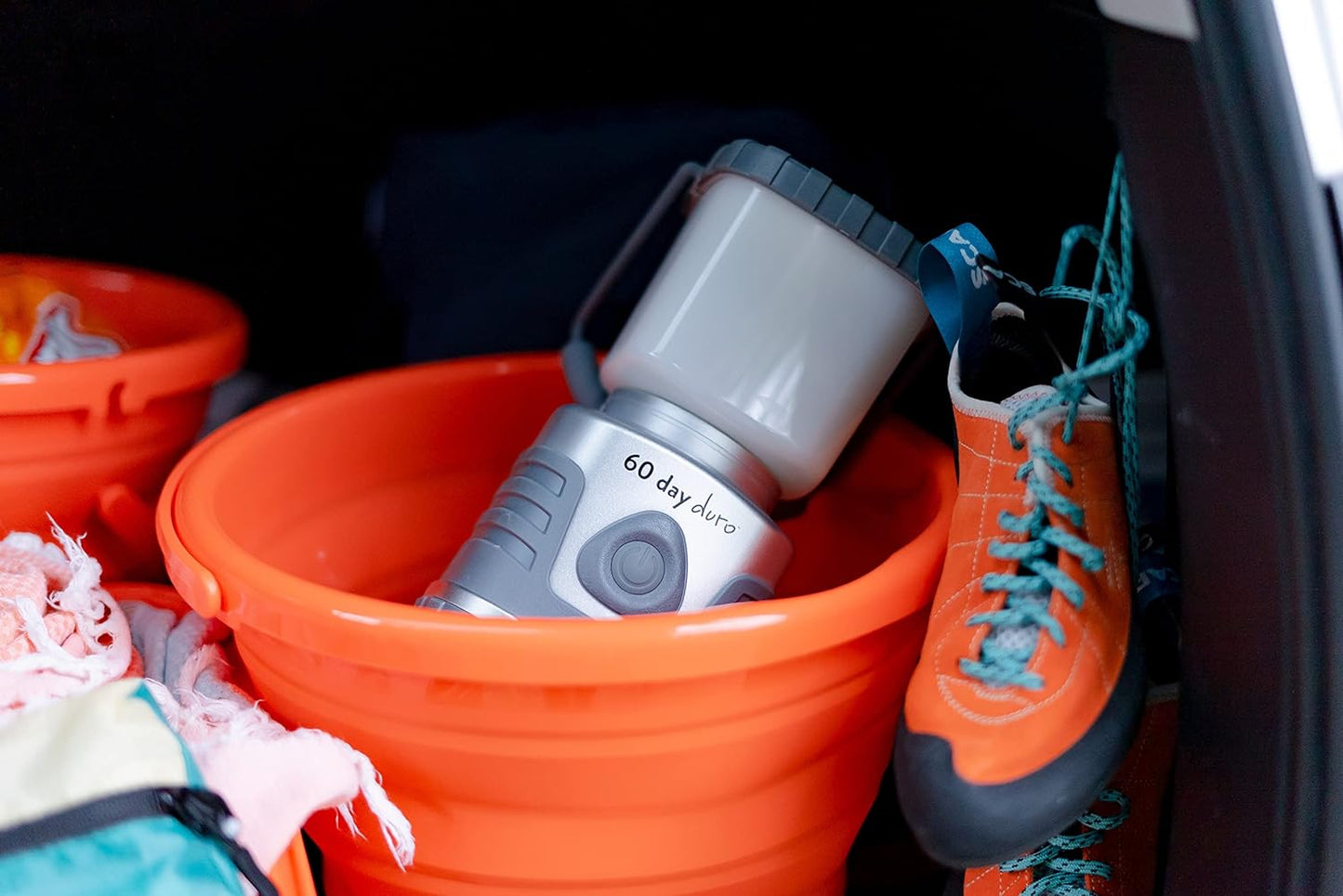 60-Day Duro LED Portable Lantern - 1200 Lumen, Lifetime Bulbs, Ideal for Camping & Emergencies