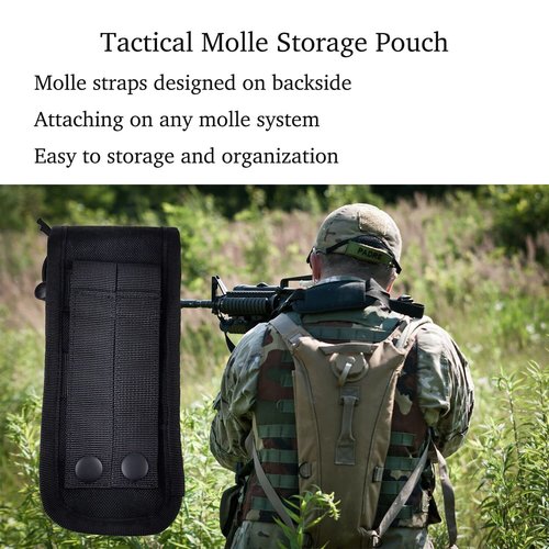 Dasiyoki High Temperature Suppressor Pouch Thermal Insulated Shield for Hot Rifle/Pistol Suppressor in 6 inches or Smaller Black