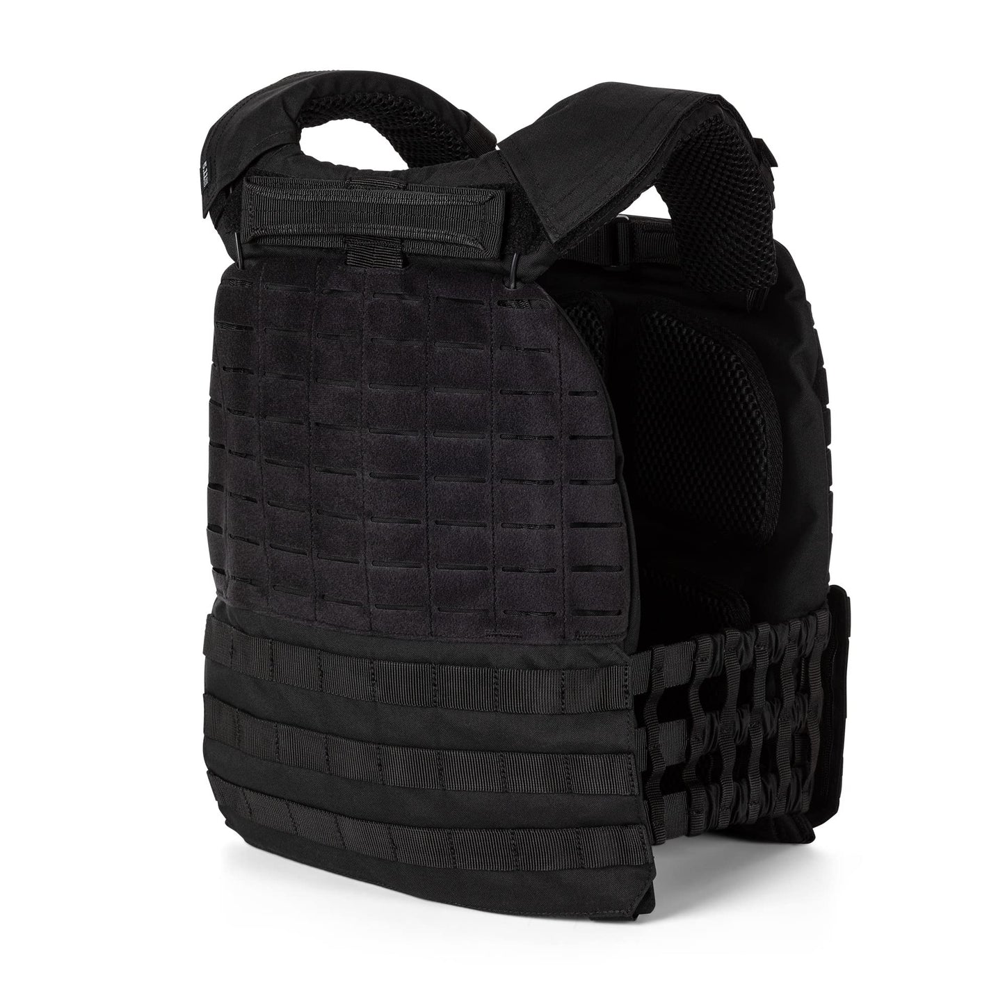 5.11 Tactical TacTec Plate Carrier – Lightweight, Breathable, Adjustable Fit, MOLLE-Ready, Ideal for Training, Style 56100, Black, One Size