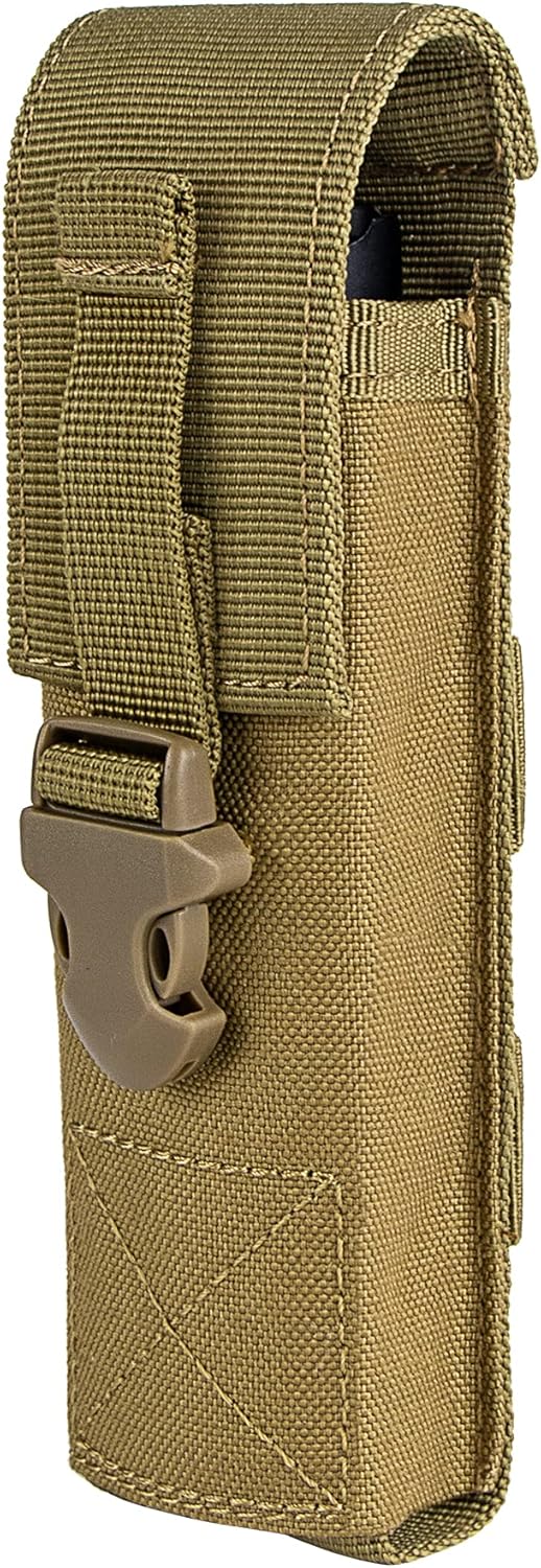 IronSeals Tactical Flashlight Pouch Holster Case Belt Pouch, Molle Organizer Pouch Mini Scissor Pouch