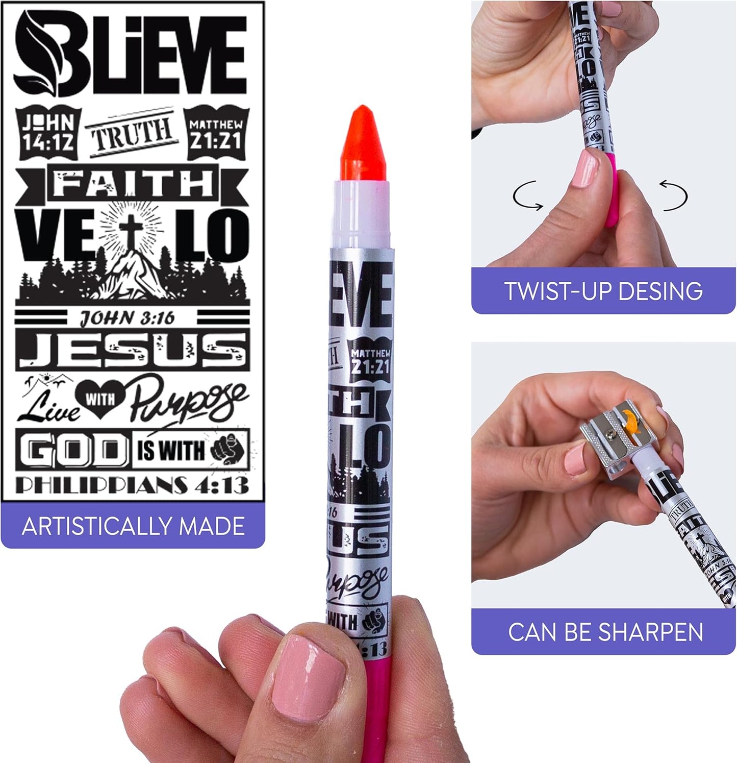 BLIEVE - Aesthetic Highlighters and Gel Pens With Soft Ink And Tip, Bible Highlighters and Pens No Bleed, Dry Fast Easy to Hold, for Bible Journaling Planner School Supplies (Pastel)