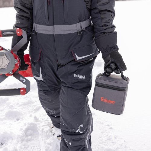Eskimo® Battery Bag, Interior Pockets, 2 Batteries, Waterproof, Multiple Pockets, Compact Design, 46080