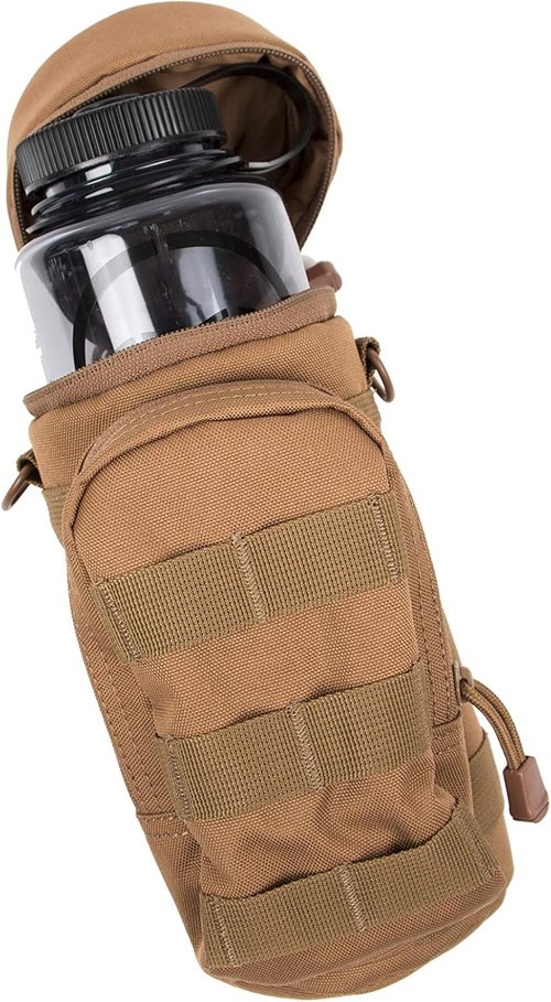 LA Police Gear Tactical Nylon H2O Bottle Pouch, Water Bottle Pouch, Tactical Bottle Pouch