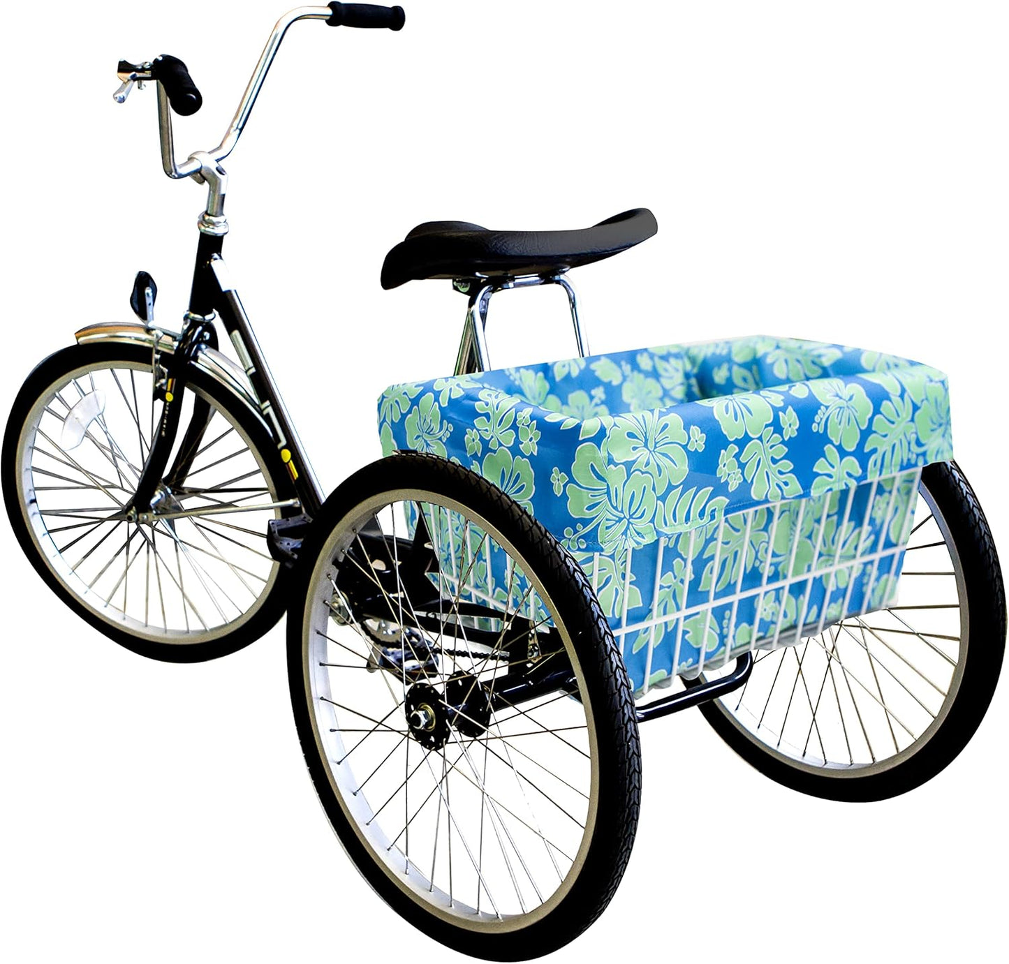 Adult Trike Bicycle Basket Liner, Large Bike Basket Liner, Extra Large Trike Only Rear Basket Liner