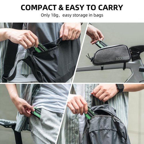 ROCKBROS Bicycle Ankle Leg Strap Cycling Trousers Strap Reflective Wrist Ankle Bind Bands for Jogging Running Gear