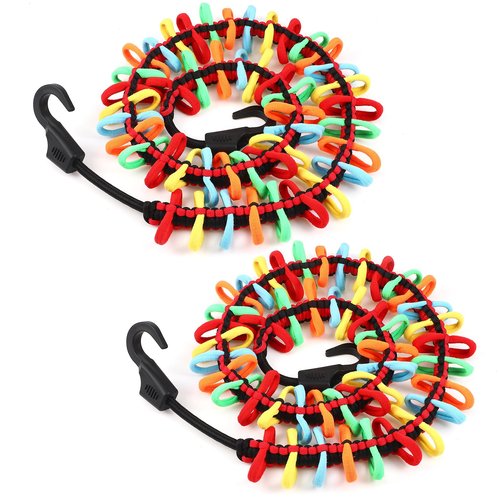 Yoojahow 2 Pcs Paracord Duck Holder Elastic Rubber Duck Holder Colorful Rubber Bands Compatible with Jeep Tj Jk&jl Car, Hold 46 Ducks, Gift for Car Lover(Red)