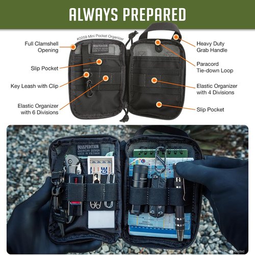 MAXPEDITION Mini Pocket Organizer - Compact Tactical Gear Storage Solution