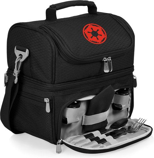 Coca-Cola Insulated Lunch Bag with Utensil Set - Picnic Time Pranzo Cooler, Red