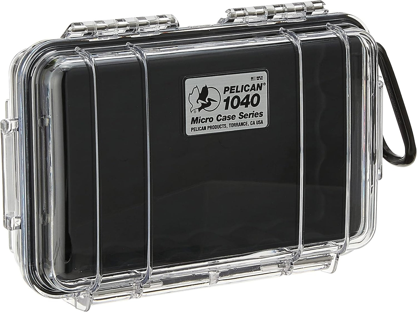 Pelican 1020 Micro Case (Black/Clear)