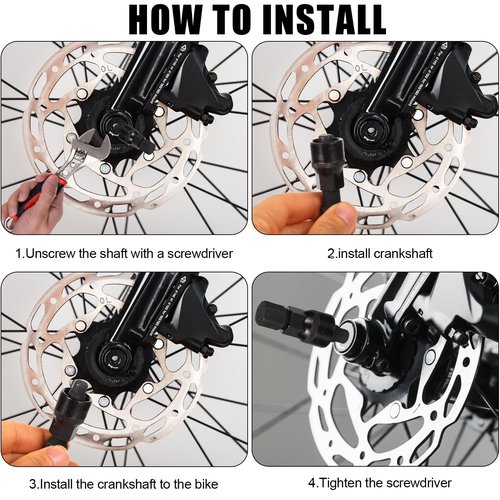Bicycle Crank Puller, Crank Arm Puller Bike Crank Removal Tool Crankset Puller Tool Crank Remover for Bicycle Repair and Maintenance (Black)