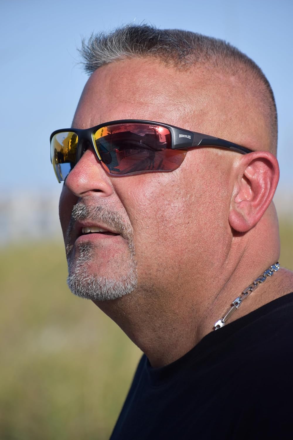 Global Vision Eyewear GTR Hercules 7 24 Anti-Fog Safety Sunglasses ANSI Z87.1 Photochromic Black Frame w/G-Tech Red Lens