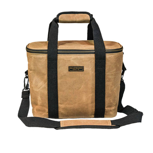 Readywares Waxed Canvas Insulated 18L Soft-Sided Cooler for Camping, Beach, Tailgailting, BBQ, Weekend Trips - Great as Lunch Cooler and Mens Lunch Bags for Work or Lunch Bag