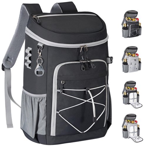 Cooler Backpack, 33 Cans Backpack Cooler Insulated Leak Proof, Portable Lightweight Beach Camping Picnic Thermal Backpack, Soft Ice Chest Cooling Bag Lunch Backpack for Men and Women
