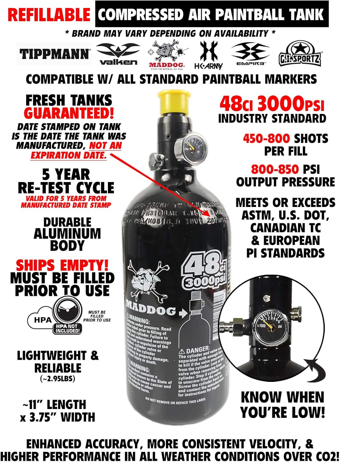 Tippmann Cronus Tactical Paintball Gun Marker Starter Package - Maddog Edition