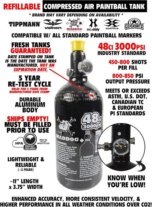 Maddog Tippmann Cronus Basic Titanium Paintball Gun Marker Starter Package
