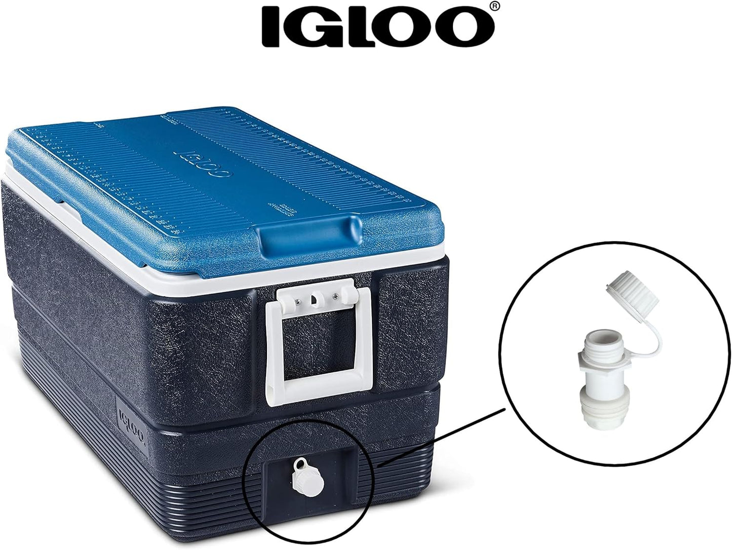 Igloo Replacement Drain Plug Set - Threaded Design (2-Pack) for Coolers