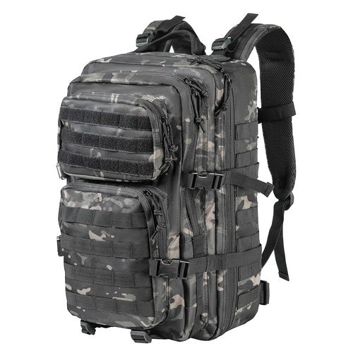 BeigeSwan 35L Capacity Military Tactical Backpack Large Army 3 Day Assault Pack Molle Bag Backpacks Laptop Backpack for Men (Black Camo)