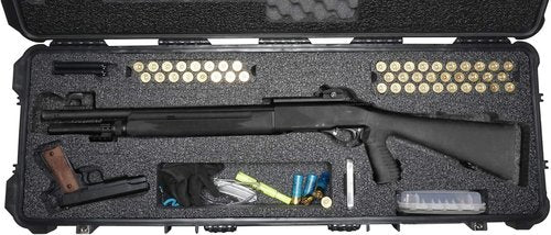 Case Club Tactical Shotgun Pre-Cut Waterproof Case with Accessory Box and Silica Gel to Help Prevent Gun Rust (Gen 2)